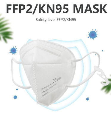 KN95 máscaras de polvo multi de la capa FFP2, mascarilla anti de la contaminación de la lista blanca