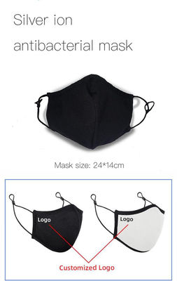 Máscara elástico de cobre lavable del algodón del gancho de Ion Cotton Face Mask Reusable