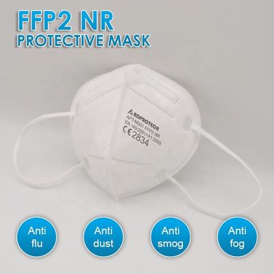 La máscara elástico GB/T 32610 KN95 5 del gancho maneja la máscara de la tela no tejida