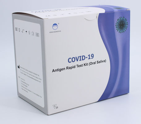 Prueba rápida Kit Pharyngeal Test del antígeno del OEM Covid-19 con la caja púrpura blanca