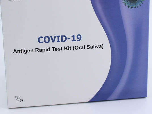 Prueba rápida Kit Pharyngeal Test del antígeno del OEM Covid-19 con la caja púrpura blanca