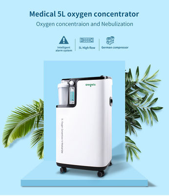 concentrador portátil médico del oxígeno 220V 5 litros por minuto